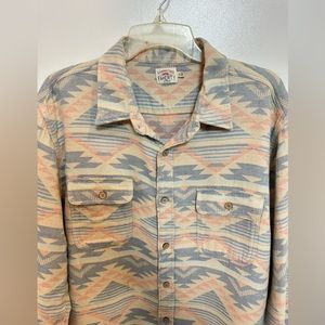 Faherty Flannel Aztec Print Shirt